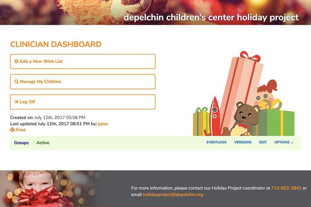 DePelchins Children's Center  | Clinician-Dashboar