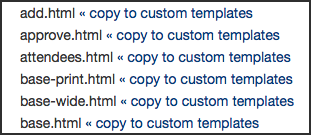 Template Copy Link Custom