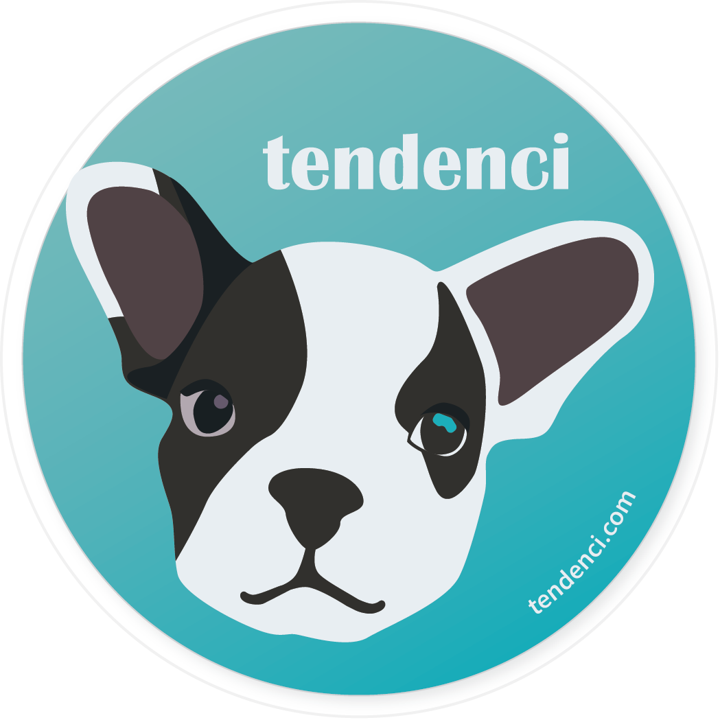 Tendenci puppy logo sticker