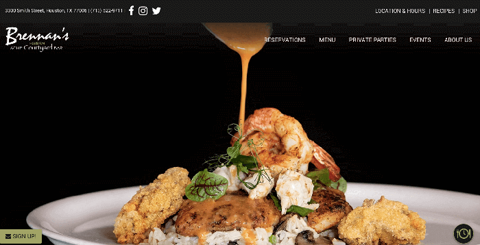 Brennan's of Houston Launches New Tendenci Website To Showcase Cuisine and Venues