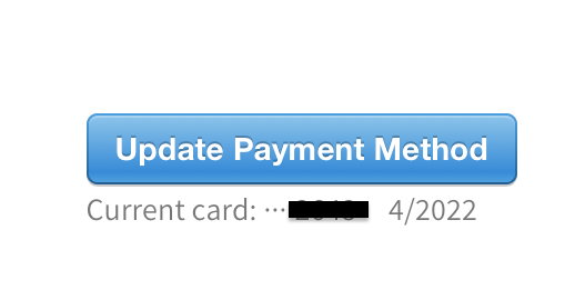 Update Payment Method Box Screenshot 