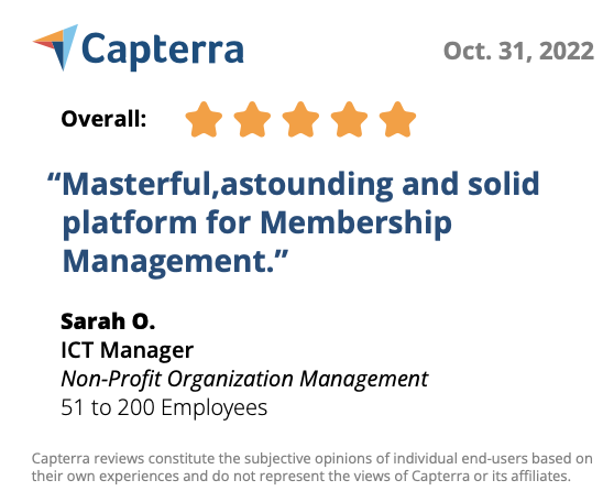 Tendenci Capterra Review