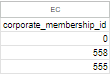 Corporate Membership Type Field CSV