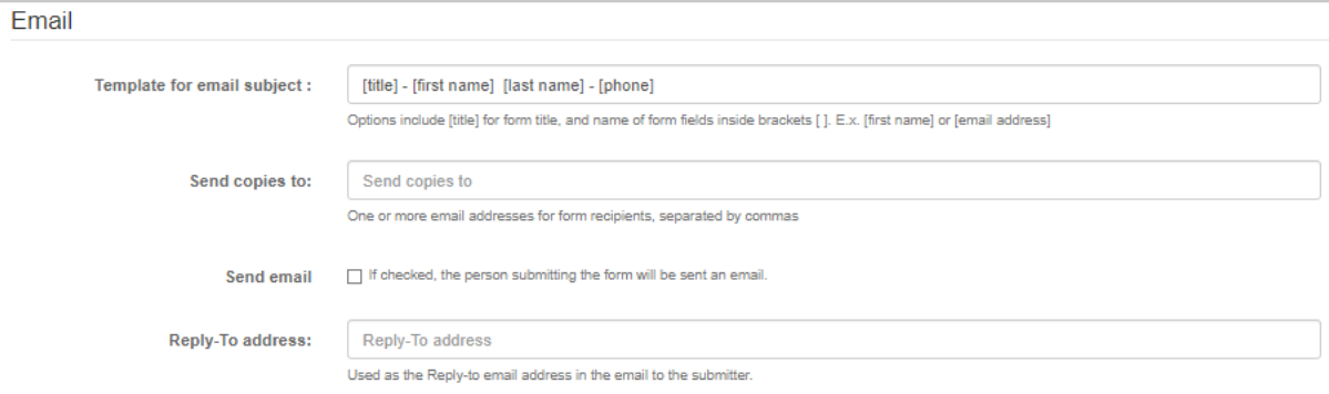 Form Submission Email Confirmation P1
