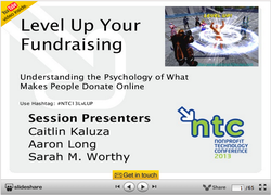 Level Up Your Online Fundraising - Understanding the Pschology of what makes People Donate
