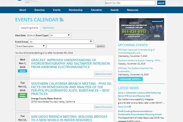 Responsive Tendenci Open Source  Event List Theme built for Non-Profits and Associations.