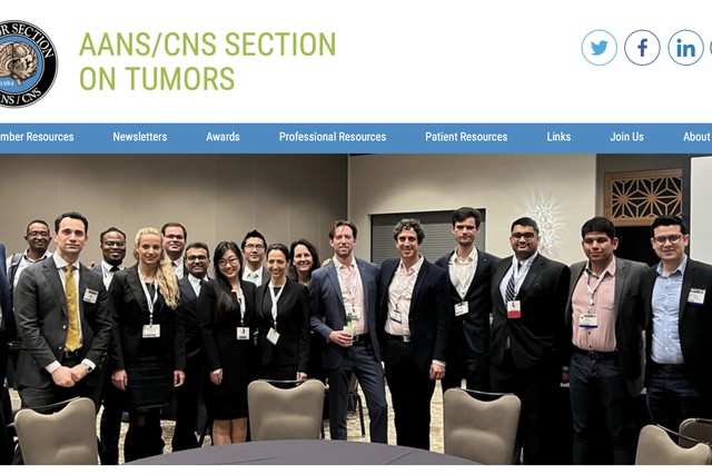 Medical Web Design - ANNS - CNS Tumor Section