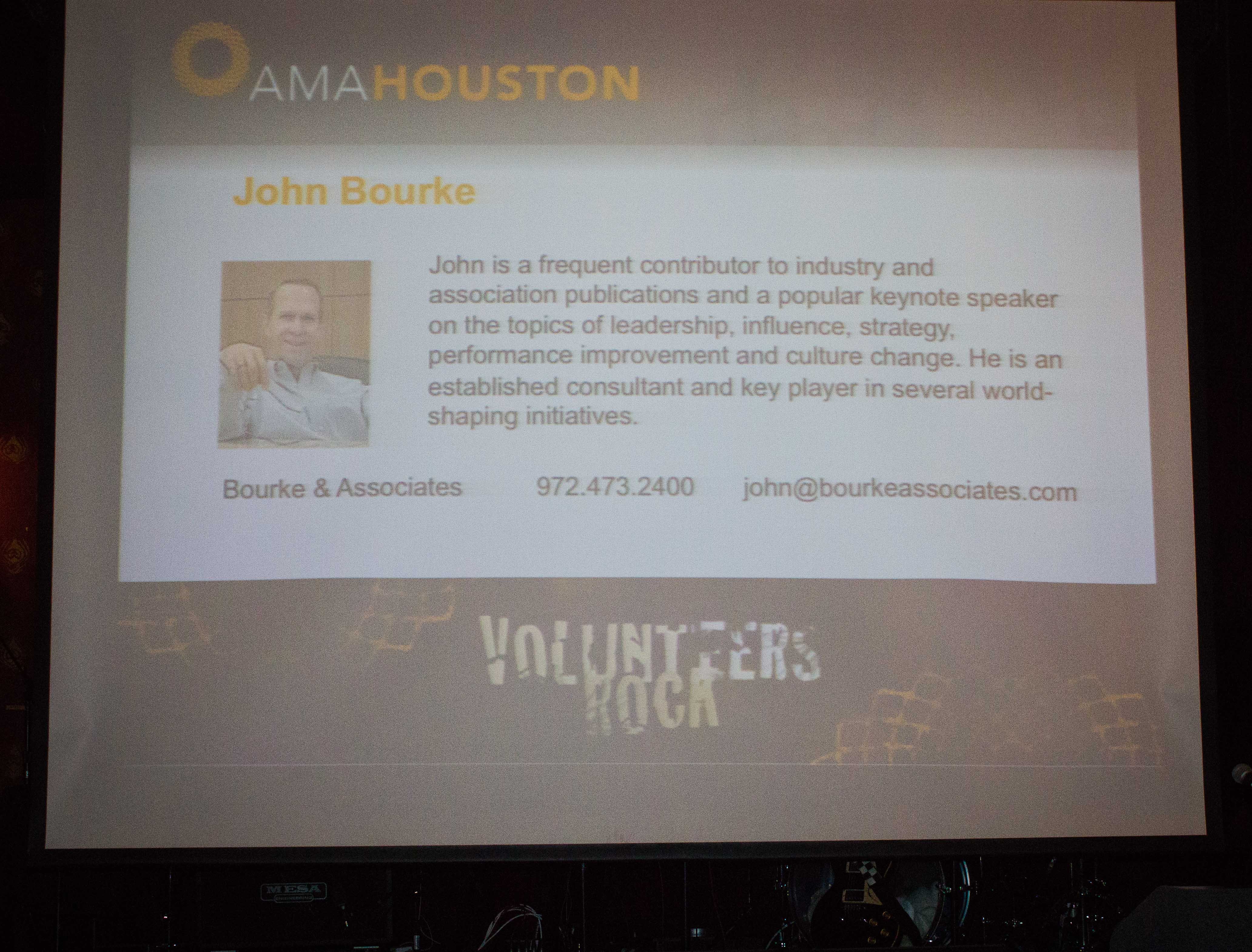 AMA Houston's Volunteers Rock! 2012 Volunteer Appreciation Event