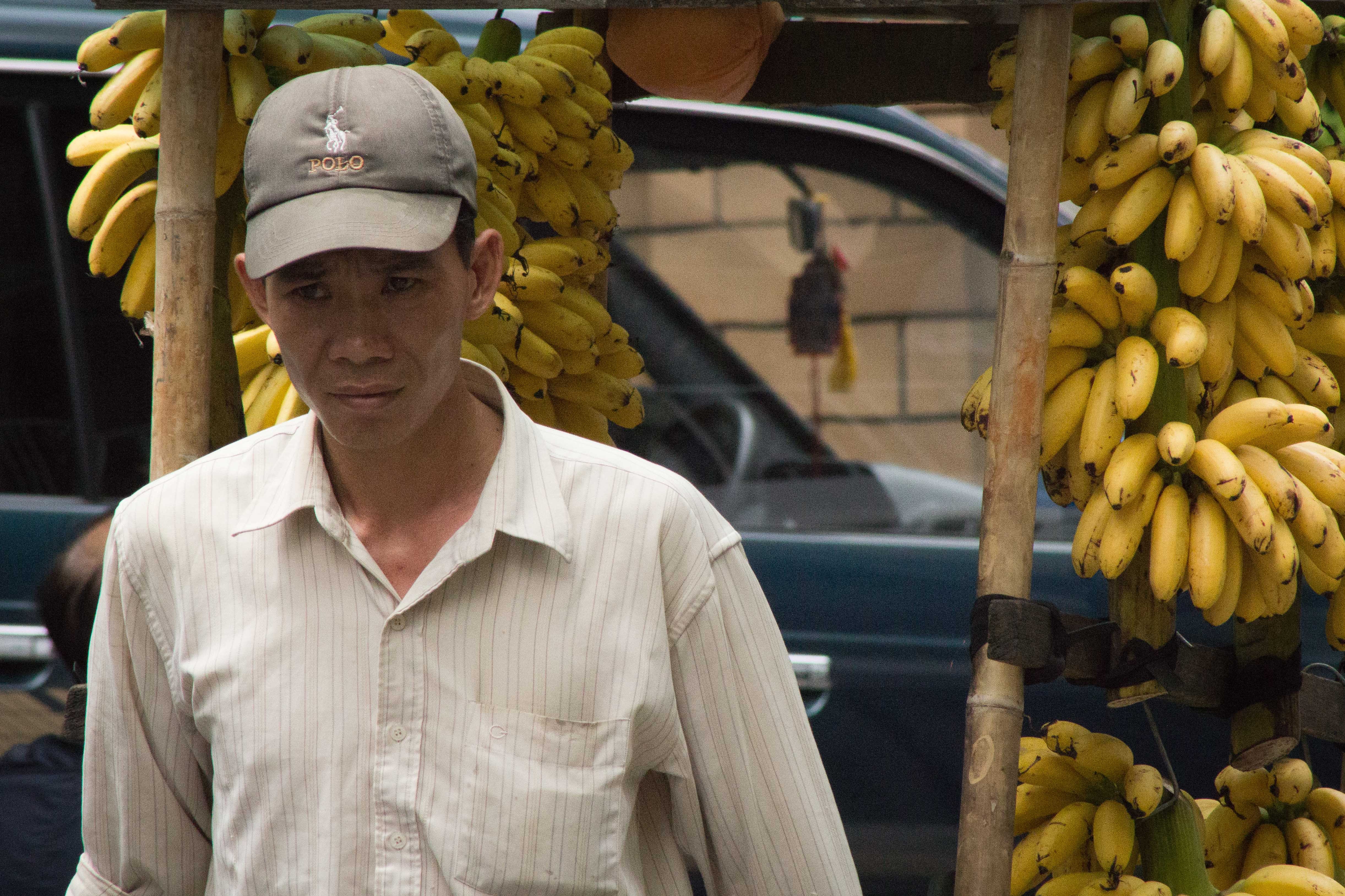 Man with Banana Cart