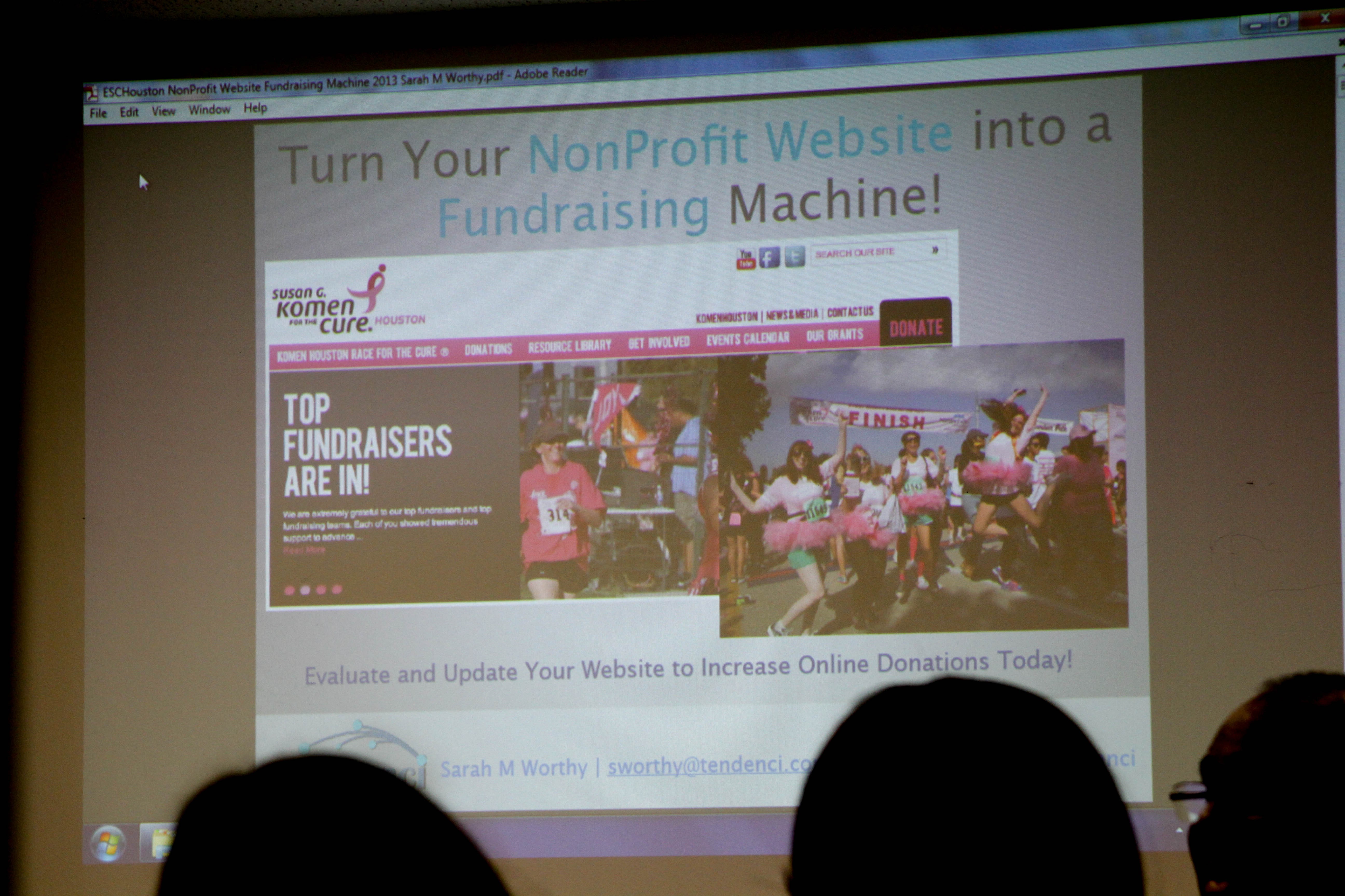 ESCHouston Make Your Website a Fundraising Machine