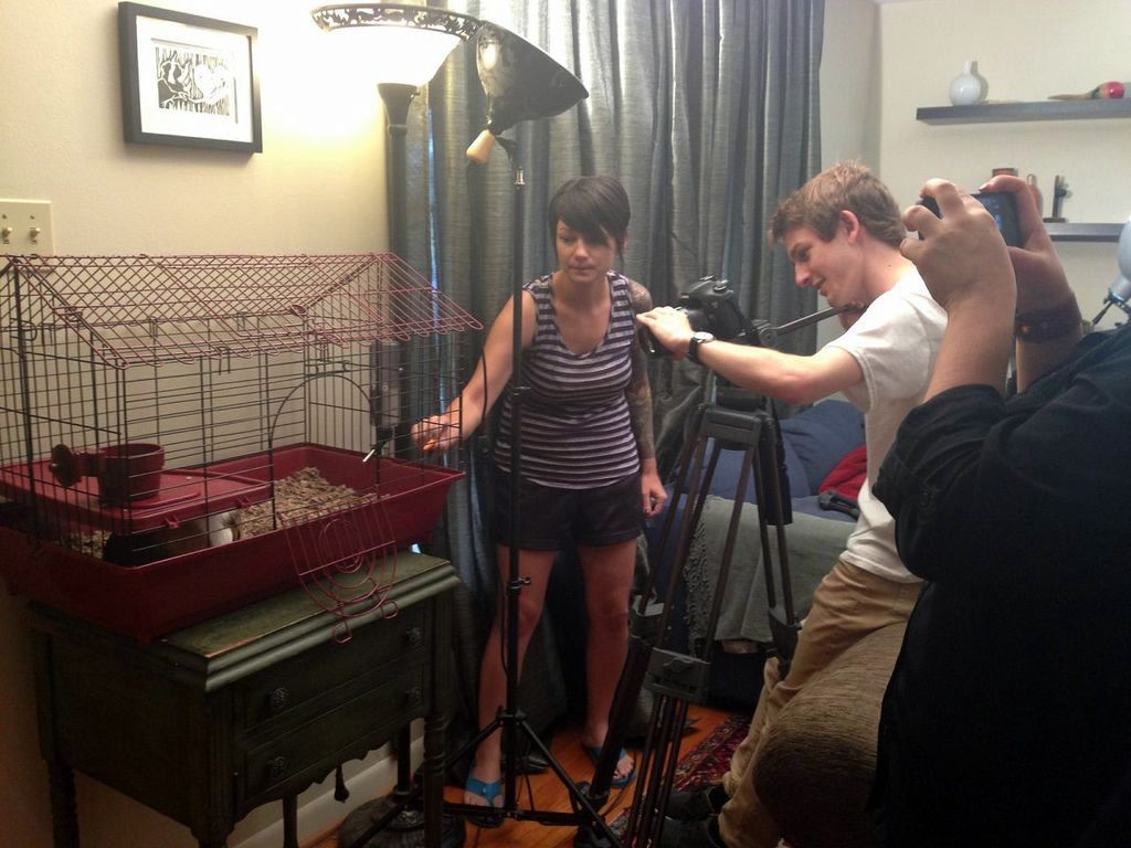 Behind the Scenes of Tendenci's Guinea Pig Ad - Getting the Shot