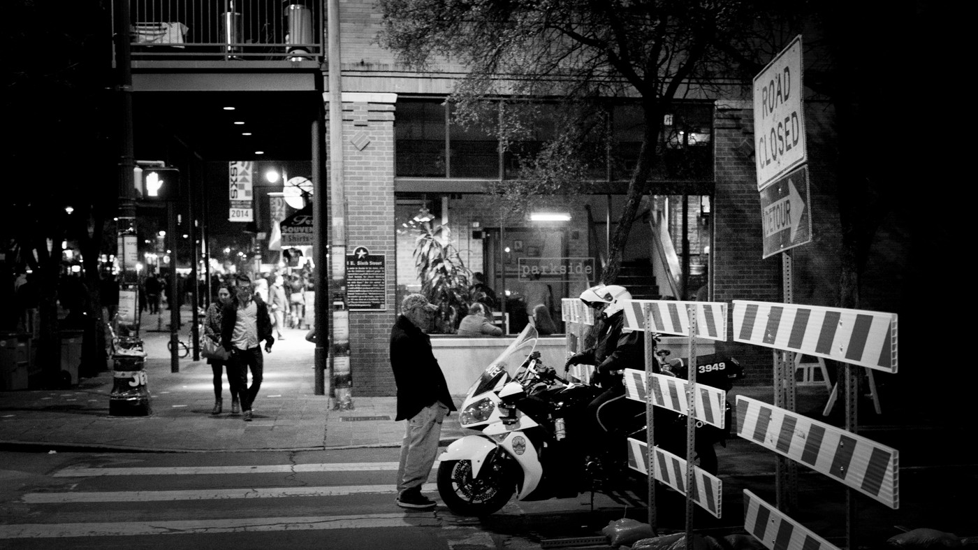Sixth Street in Black and White