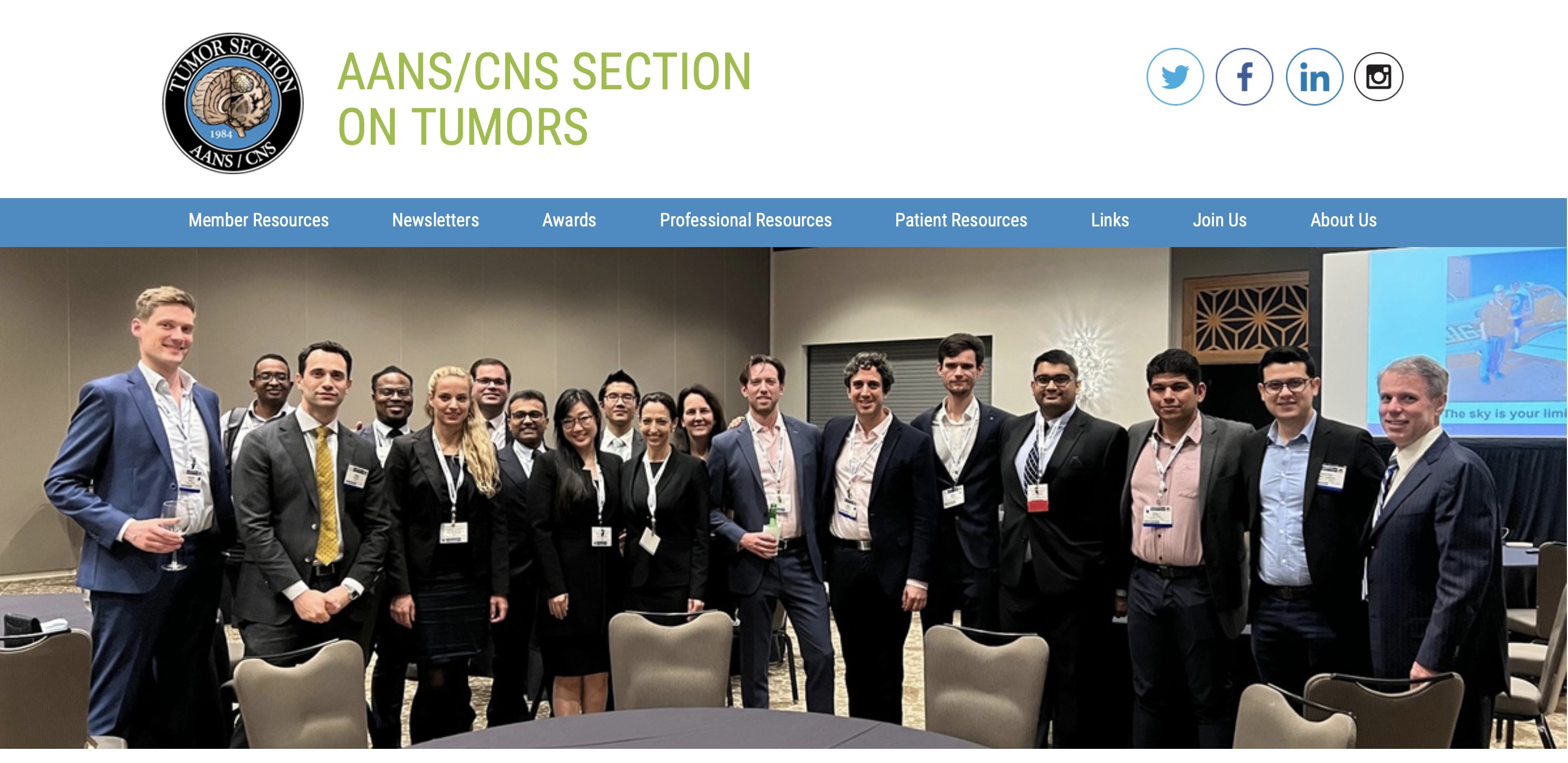 Medical Web Design - ANNS - CNS Tumor Section