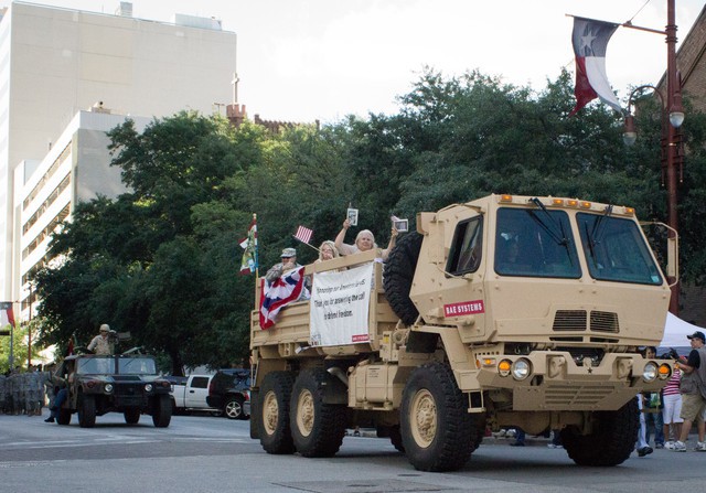 Welcome Home Parade for US Soldiers Returning from Iraq Downtown Houston